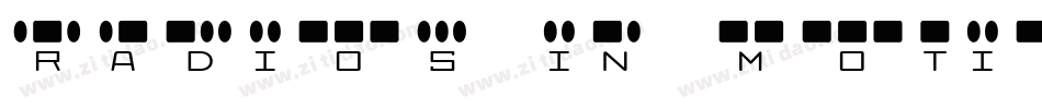 Radios in Motion字体转换